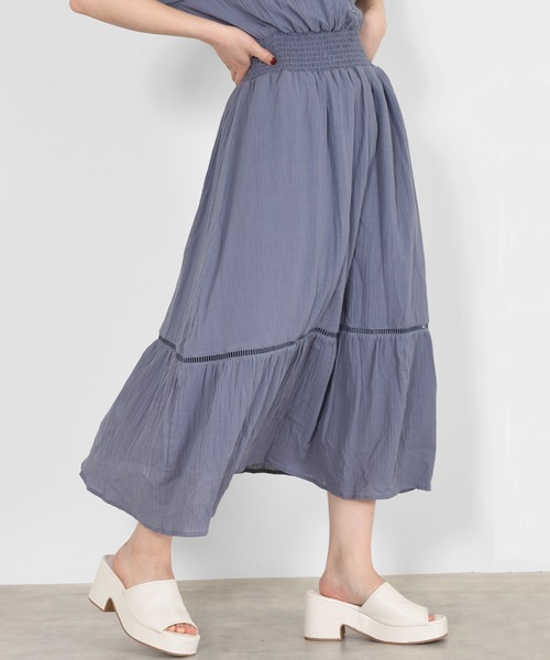 w closet(ダブルクローゼット)の「楊柳カシュクールワンピース(ワンピース・レディース・ブラック/パープル/カーキ/オレンジ・FREE)」の20枚目の写真