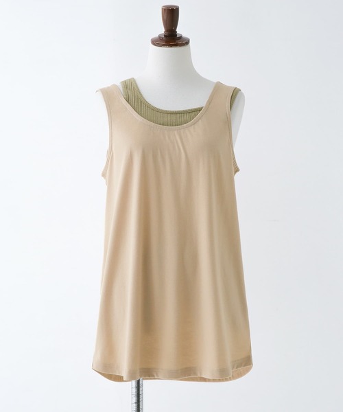 n'OrLABEL（ノアールレーベル）の「【廃盤】『レイヤード風バイカラータンクトップ』（タンクトップ・レディース・ブラック/ベージュ/パープル/イエロー・1/2）」の17枚目の写真