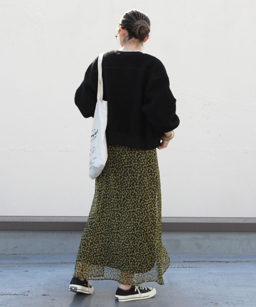 THE SHINZONE(ザ シンゾーン)の「THE SHINZONE / シンゾーン フリースケープリンカーディガン FLEECE CAPELIN CARDIGAN(カーディガン/ボレロ・レディース・ブラック/グリーン/アイボリー・FREE)」の13枚目の写真