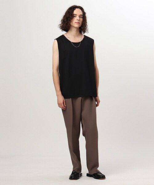 tk.TAKEO KIKUCHI(ティーケータケオキクチ)の「◆ワイドショルダータンクトップ(タンクトップ・メンズ・ホワイト/ブラック・02/03)」の10枚目の写真