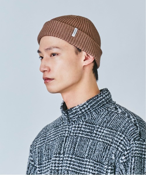 OVERRIDE（オーバーライド）の「OVERRIDE WOOL LOW WATCH WASHABLE（ニットキャップ/ビーニー・メンズ・ブラック/オレンジ/ホワイト/ブラウン/グレー・57~59cm）」の6枚目の写真