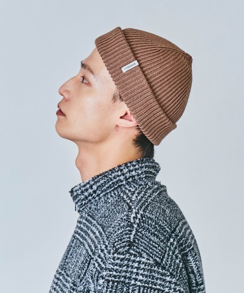 OVERRIDE（オーバーライド）の「OVERRIDE WOOL LOW WATCH WASHABLE（ニットキャップ/ビーニー・メンズ・ブラック/オレンジ/ホワイト/ブラウン/グレー・57~59cm）」の8枚目の写真