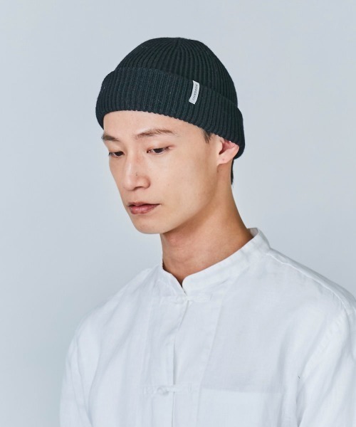 OVERRIDE（オーバーライド）の「OVERRIDE WOOL LOW WATCH WASHABLE（ニットキャップ/ビーニー・メンズ・ブラック/オレンジ/ホワイト/ブラウン/グレー・57~59cm）」の12枚目の写真