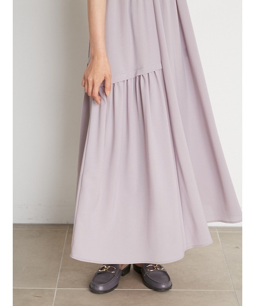 SNIDEL（スナイデル）の「タックレイヤードワンピース（ワンピース・レディース・ブラック/ベージュ/モカ・1/0）」の13枚目の写真