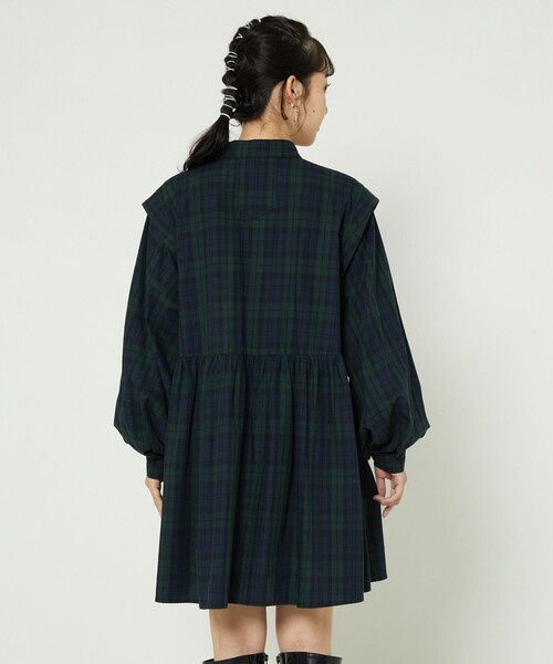 FREAK'S STORE（フリークスストア）の「バルーンスリーブフレアミニワンピース（ワンピース・レディース・ホワイト/その他/ブラック/グレー・ﾌﾘ-）」の15枚目の写真