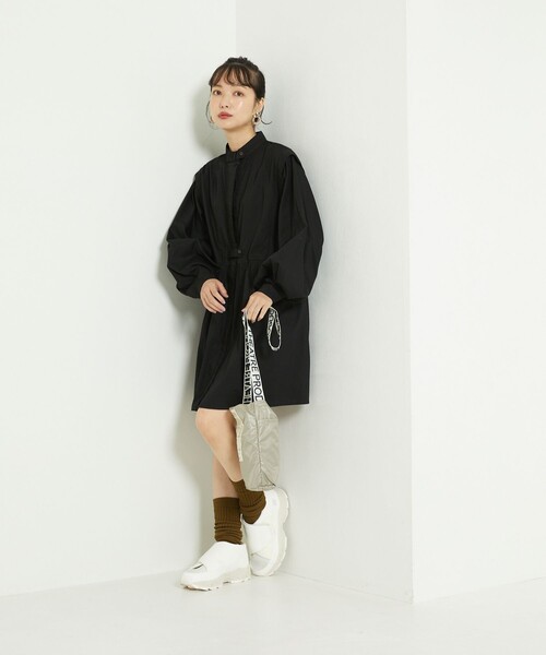 FREAK'S STORE（フリークスストア）の「バルーンスリーブフレアミニワンピース（ワンピース・レディース・ホワイト/その他/ブラック/グレー・ﾌﾘ-）」の22枚目の写真