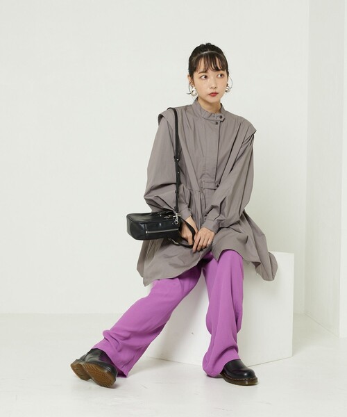 FREAK'S STORE（フリークスストア）の「バルーンスリーブフレアミニワンピース（ワンピース・レディース・ホワイト/その他/ブラック/グレー・ﾌﾘ-）」の17枚目の写真