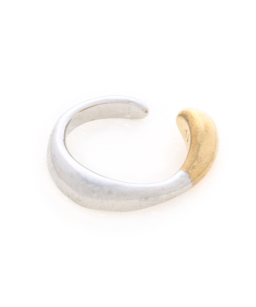 tk.TAKEO KIKUCHI（ティーケータケオキクチ）の「◆ぷっくりピンキーリング&イヤカフ（リング・メンズ・シルバー/ゴールド/シルバー系4・00）」の7枚目の写真