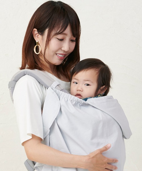 SweetMommy（スウィートマミー）の「フード付 UVカット 授乳 マルチケープ（授乳ケープ/授乳クッション・キッズ・グレー/ピンク系その他/ダークブルー/ブルー・FREE）」の19枚目の写真