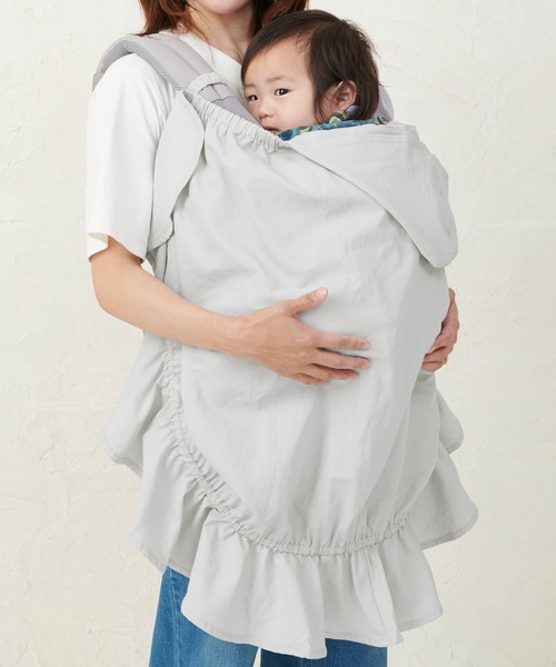 SweetMommy（スウィートマミー）の「フード付 UVカット 授乳 マルチケープ（授乳ケープ/授乳クッション・キッズ・グレー/ピンク系その他/ダークブルー/ブルー・FREE）」の16枚目の写真