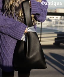 フェイクレザーマルシェバッグ