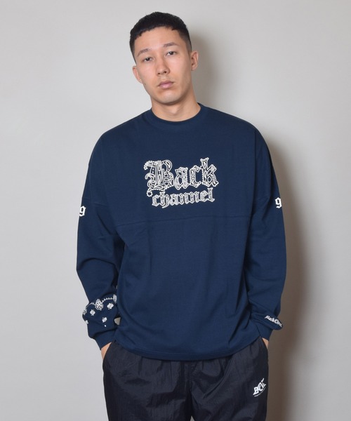 Back Channel(バックチャンネル)の「WIDE LONG SLEEVE T(Tシャツ/カットソー・メンズ・ホワイト/ネイビー/レッド/マスタード・MEDIUM/LARGE/X-LARGE/XX-LARGE/SMALL)」の9枚目の写真