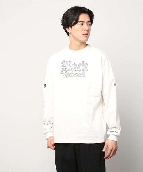Back Channel(バックチャンネル)の「WIDE LONG SLEEVE T(Tシャツ/カットソー・メンズ・ホワイト/ネイビー/レッド/マスタード・MEDIUM/LARGE/X-LARGE/XX-LARGE/SMALL)」の7枚目の写真
