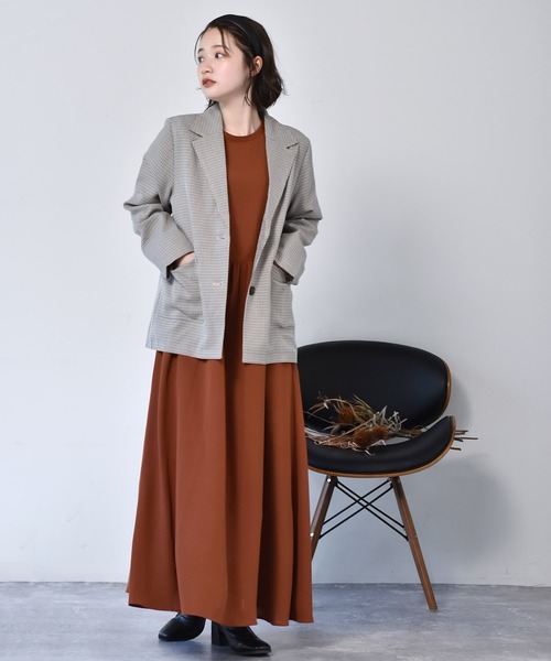 RETRO GIRL（レトロガール）の「ボリュームスリーブワンピース（ワンピース・レディース・ブラック/ブラウン系その他/イエロー系その他/レンガ・FREE）」の6枚目の写真