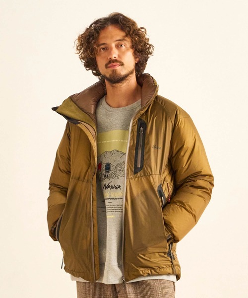 Aurora Light Stand Stand Collar Down Jacket Jacket オーロラ ライトスタンドカラーダウンジャケット メンズ ダウンジャケット コート Nanga ナンガ のファッション