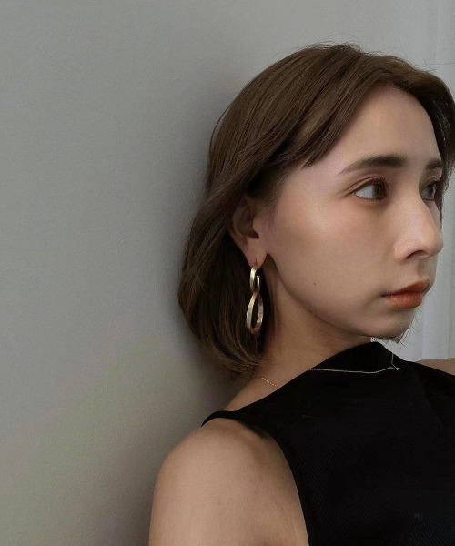 Ameri（アメリ）の「TWIST TWIN RING PIERCE（ピアス（両耳用）・レディース・シルバー/ゴールド・FREE）」の7枚目の写真