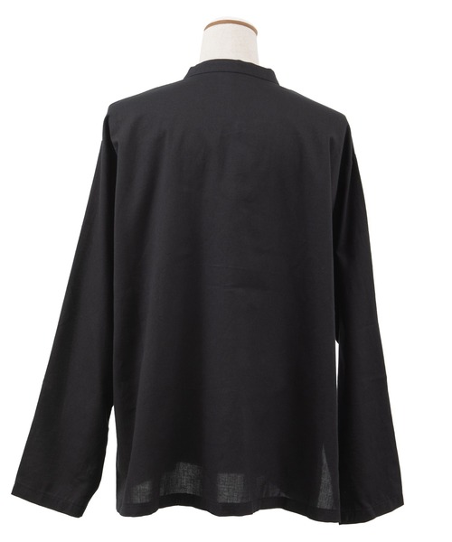 PUNYUS（プニュズ）の「チャイナシャツ（長袖）（シャツ/ブラウス・レディース・ブラウン/グリーン/ブラック/ブルー・1/4/3/2）」の17枚目の写真