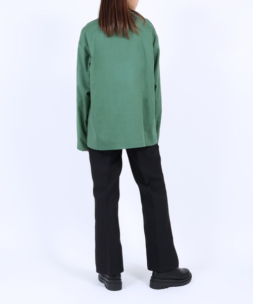 PUNYUS（プニュズ）の「チャイナシャツ（長袖）（シャツ/ブラウス・レディース・ブラウン/グリーン/ブラック/ブルー・1/4/3/2）」の14枚目の写真