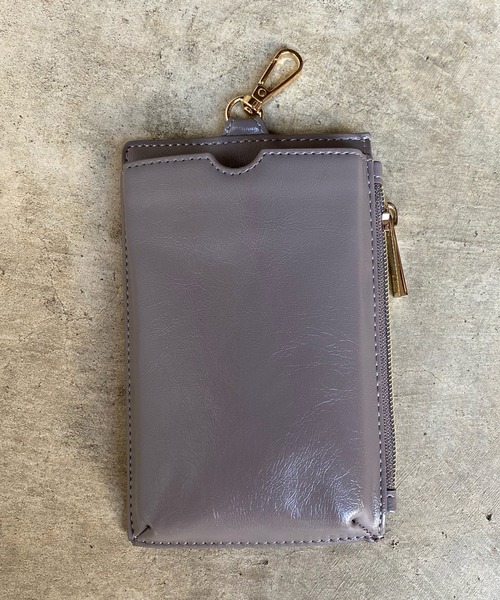 DouDou(ドゥドゥ)の「【新色追加】コンビ素材マルチスマホショルダー(ショルダーバッグ・レディース・ブラック/グレー/ブラウン/ライトベージュ/シルバー/ベージュ・FREE)」の18枚目の写真