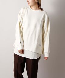 Lee（リー）の「【Lee/リー】LAYERD PULLOVER SWEAT（Tシャツ/カットソー・レディース）」