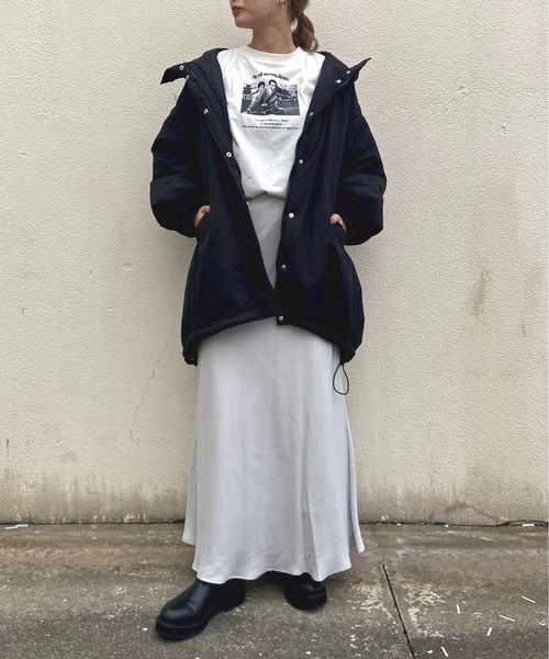 prose verse（プロズヴェール）の「ミドル丈中綿モンスターパーカー（ダウンジャケット/コート・レディース・アイボリー/ブラック/カーキ・MEDIUM/LARGE）」の11枚目の写真