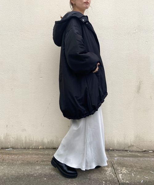 prose verse（プロズヴェール）の「ミドル丈中綿モンスターパーカー（ダウンジャケット/コート・レディース・アイボリー/ブラック/カーキ・MEDIUM/LARGE）」の12枚目の写真