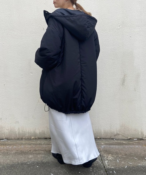 prose verse（プロズヴェール）の「ミドル丈中綿モンスターパーカー（ダウンジャケット/コート・レディース・アイボリー/ブラック/カーキ・MEDIUM/LARGE）」の13枚目の写真