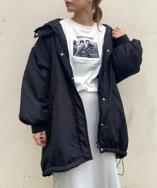 prose verse（プロズヴェール）の「ミドル丈中綿モンスターパーカー（ダウンジャケット/コート・レディース・アイボリー/ブラック/カーキ・MEDIUM/LARGE）」の15枚目の写真