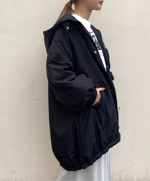 prose verse（プロズヴェール）の「ミドル丈中綿モンスターパーカー（ダウンジャケット/コート・レディース・アイボリー/ブラック/カーキ・MEDIUM/LARGE）」の17枚目の写真