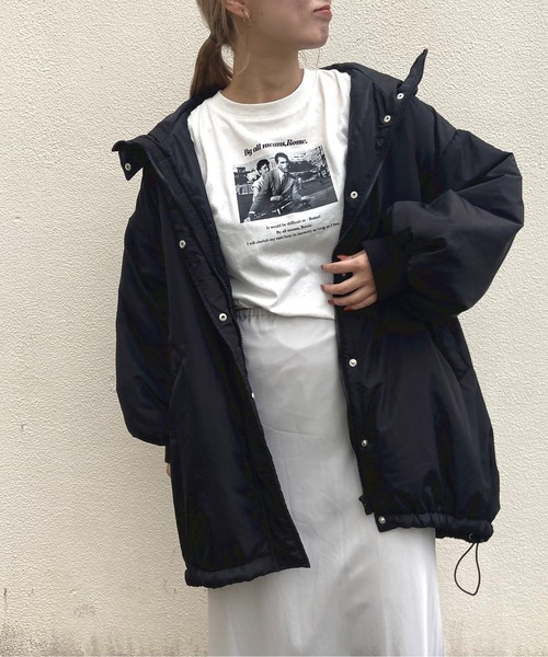 prose verse（プロズヴェール）の「ミドル丈中綿モンスターパーカー（ダウンジャケット/コート・レディース・アイボリー/ブラック/カーキ・MEDIUM/LARGE）」の19枚目の写真