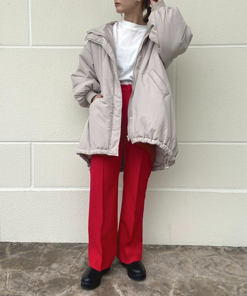 prose verse（プロズヴェール）の「ミドル丈中綿モンスターパーカー（ダウンジャケット/コート・レディース・アイボリー/ブラック/カーキ・MEDIUM/LARGE）」の20枚目の写真