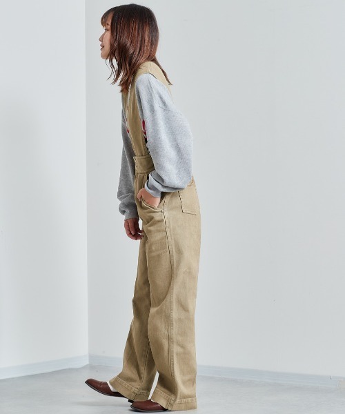 cepo（セポ）の「デニムオールインサロペット 2WAY（サロペット/オーバーオール・レディース・ブルー系1/ベージュ・S/M）」の5枚目の写真