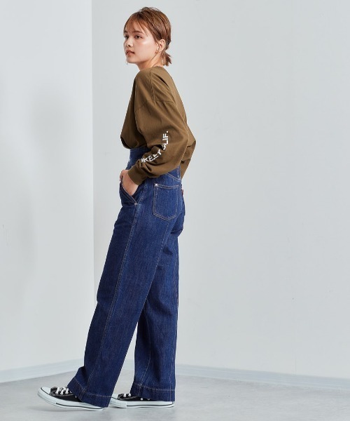 cepo（セポ）の「デニムオールインサロペット 2WAY（サロペット/オーバーオール・レディース・ブルー系1/ベージュ・S/M）」の15枚目の写真