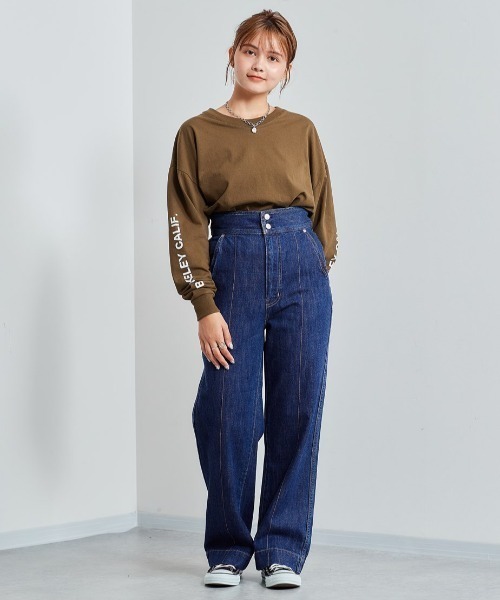 cepo（セポ）の「デニムオールインサロペット 2WAY（サロペット/オーバーオール・レディース・ブルー系1/ベージュ・S/M）」の13枚目の写真