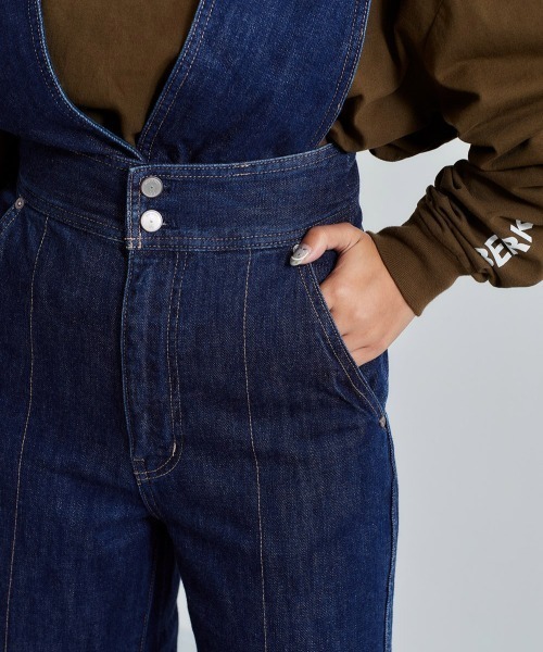 cepo（セポ）の「デニムオールインサロペット 2WAY（サロペット/オーバーオール・レディース・ブルー系1/ベージュ・S/M）」の17枚目の写真