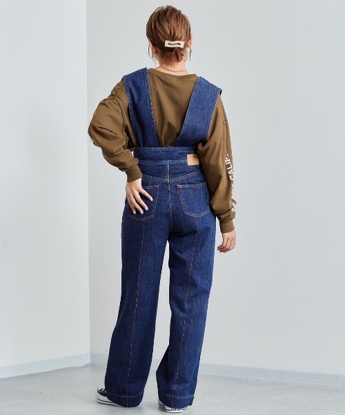 cepo（セポ）の「デニムオールインサロペット 2WAY（サロペット/オーバーオール・レディース・ブルー系1/ベージュ・S/M）」の12枚目の写真