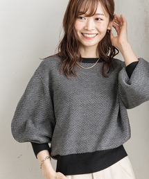 prose verse | ジャカード編み袖ボリュームニット(ニット/セーター)