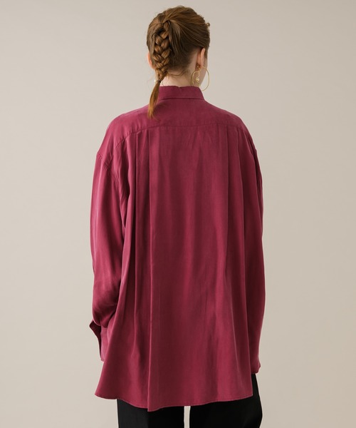 CLOCHE（クロシェ）の「cloche カラーブラウス（シャツ/ブラウス・レディース・チャコールグレー/ベージュ/ピンク・FREE）」の15枚目の写真