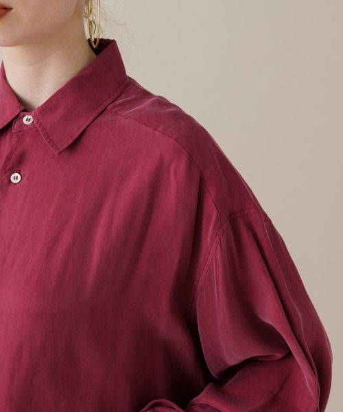 CLOCHE（クロシェ）の「cloche カラーブラウス（シャツ/ブラウス・レディース・チャコールグレー/ベージュ/ピンク・FREE）」の21枚目の写真