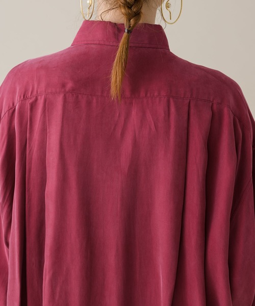 CLOCHE（クロシェ）の「cloche カラーブラウス（シャツ/ブラウス・レディース・チャコールグレー/ベージュ/ピンク・FREE）」の22枚目の写真