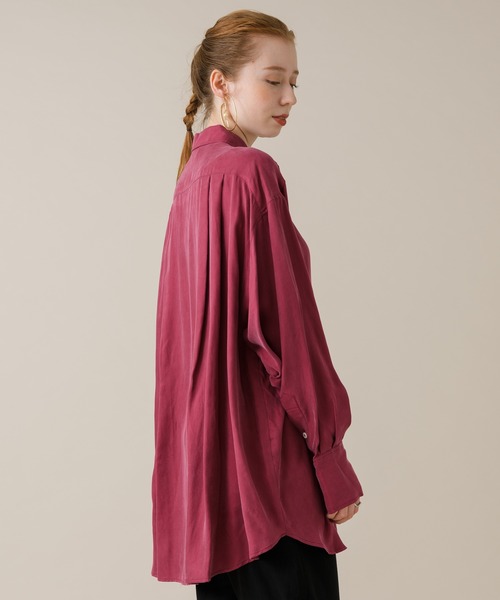 CLOCHE（クロシェ）の「cloche カラーブラウス（シャツ/ブラウス・レディース・チャコールグレー/ベージュ/ピンク・FREE）」の12枚目の写真