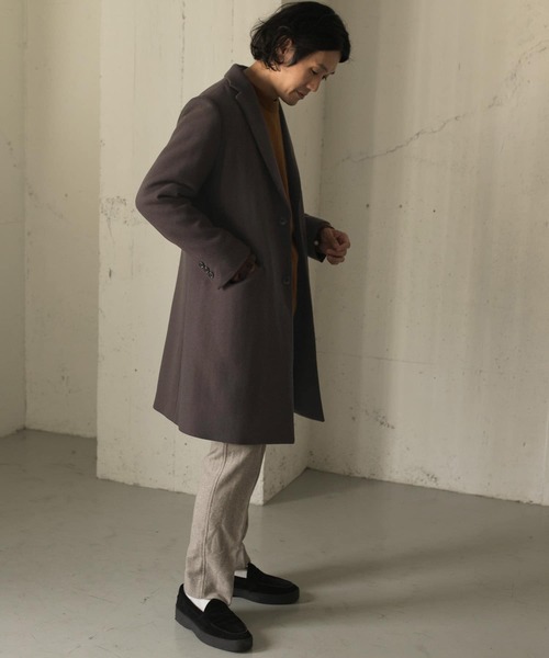 URBAN RESEARCH DOORS（アーバンリサーチドアーズ）の「チェスターコート∴（チェスターコート・メンズ・ダークブラウン/グリーン系その他/チェック・38/40）」の14枚目の写真