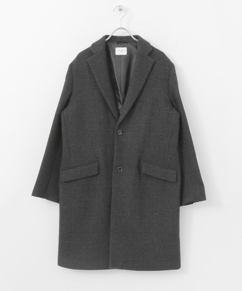 URBAN RESEARCH DOORS（アーバンリサーチドアーズ）の「チェスターコート∴（チェスターコート・メンズ・ダークブラウン/グリーン系その他/チェック・38/40）」の19枚目の写真