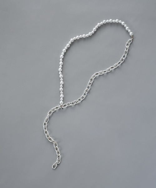 MUTURA(ムツラ)の「パールチェーン 2wayネックレス Y字(ネックレス・レディース・シルバー・ONE SIZE)」の7枚目の写真