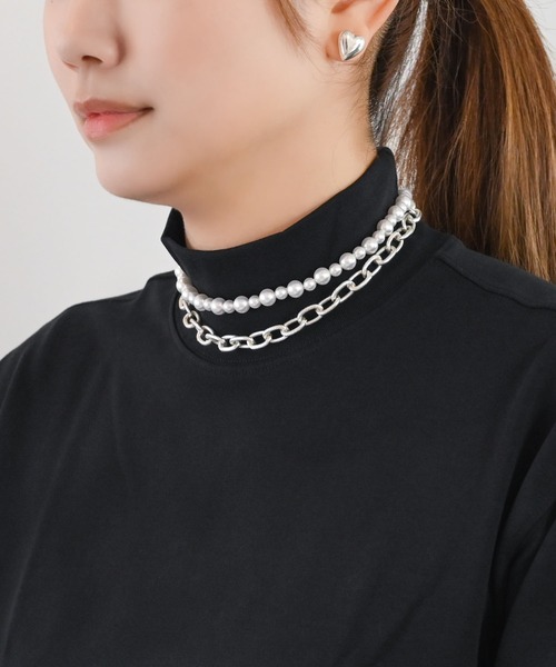 MUTURA(ムツラ)の「パールチェーン 2wayネックレス Y字(ネックレス・レディース・シルバー・ONE SIZE)」の9枚目の写真