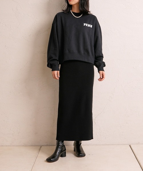 CIAOPANIC（チャオパニック）の「PENNショートスウェット（スウェット・レディース・ブラック/グレー/クリーム・FREE）」の7枚目の写真