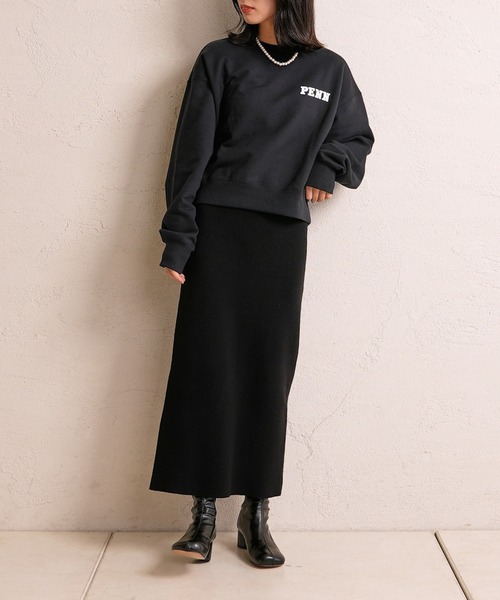 CIAOPANIC（チャオパニック）の「PENNショートスウェット（スウェット・レディース・ブラック/グレー/クリーム・FREE）」の5枚目の写真