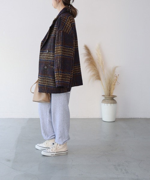 frames RAY CASSIN（フレームスレイカズン）の「【WEB限定】チェックオーバーサイズジャケット（その他アウター・レディース・ベージュ/ネイビー・FREE）」の7枚目の写真