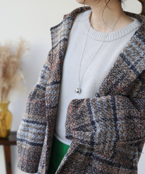 frames RAY CASSIN（フレームスレイカズン）の「【WEB限定】チェックオーバーサイズジャケット（その他アウター・レディース・ベージュ/ネイビー・FREE）」の14枚目の写真