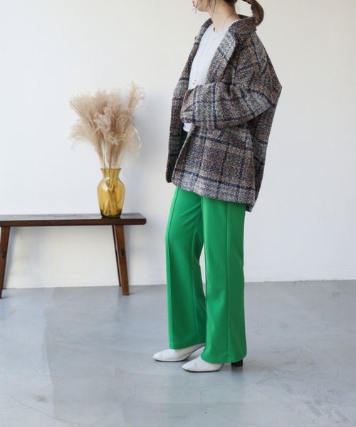 frames RAY CASSIN（フレームスレイカズン）の「【WEB限定】チェックオーバーサイズジャケット（その他アウター・レディース・ベージュ/ネイビー・FREE）」の5枚目の写真